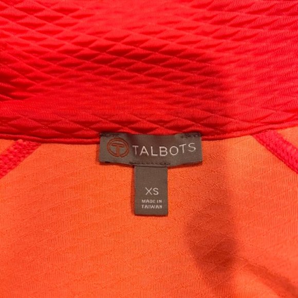 Talbots Orange & Black Long Sleeve Zip Up Jacket Size XS - Picture 10 of 10